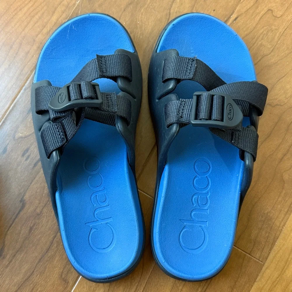 Chaco Bundle Of 2 Kids Chillos Slide Sandal Size 1 Vacation Swim Travel Beach